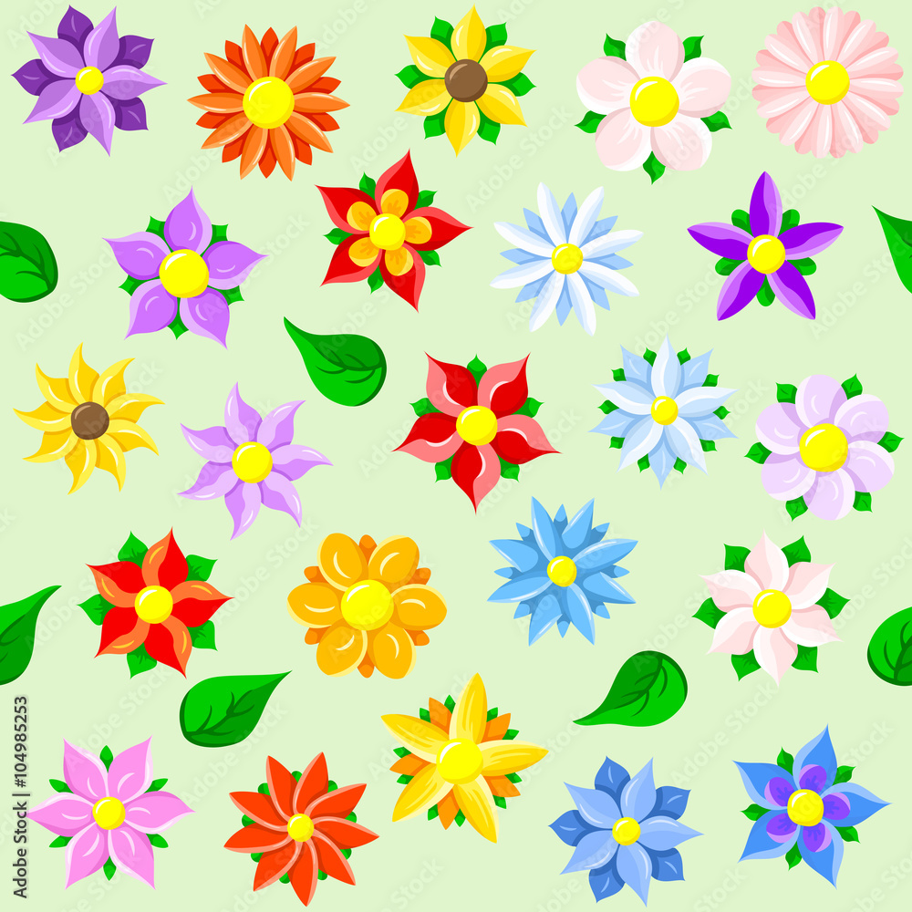 nahtloses Blumen Muster nahtloses Blumen Muster