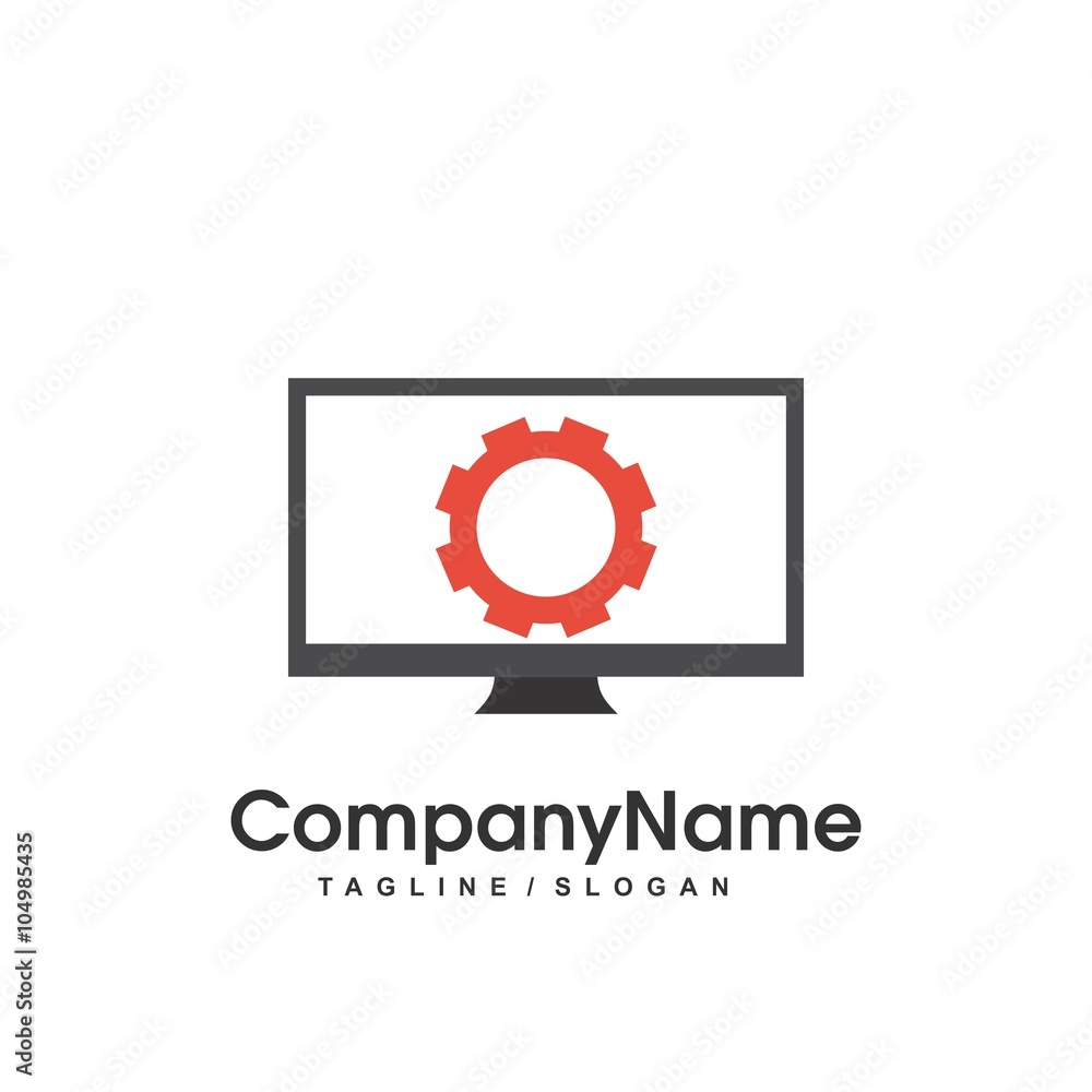 Fototapeta premium repair logo icon Vector 