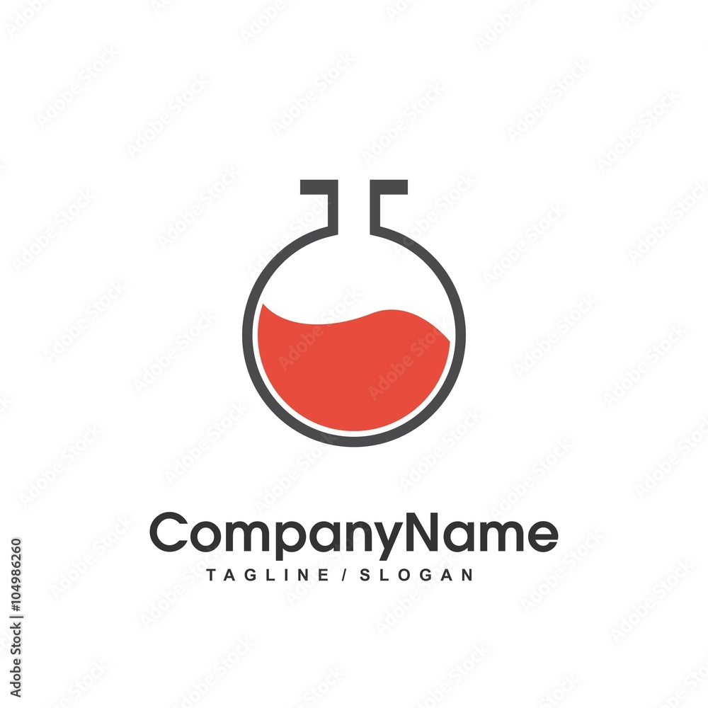 Fototapeta premium science vector logo icon