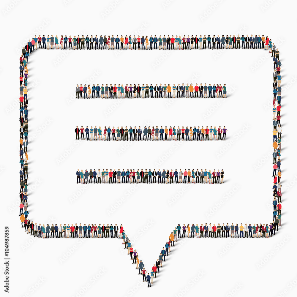 Obraz premium people bubble chat icon