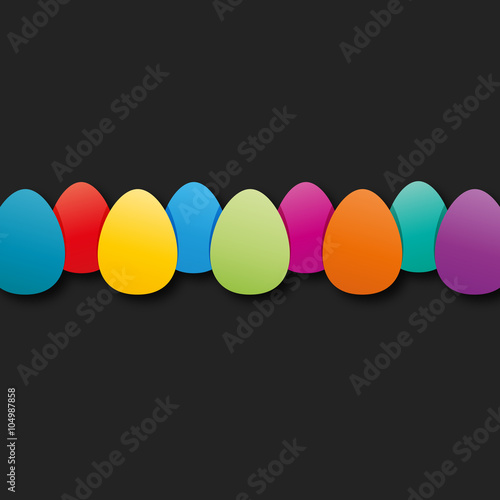 bannière,oeuf coloré