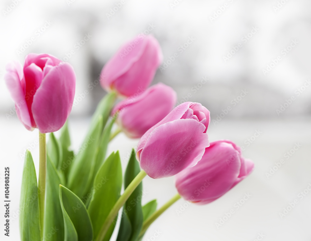 Naklejka premium tulip in room