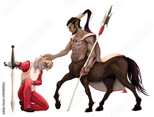 Humility. The prince with the centaur.