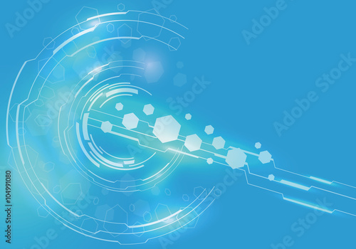 technological abstract image, vector illustration