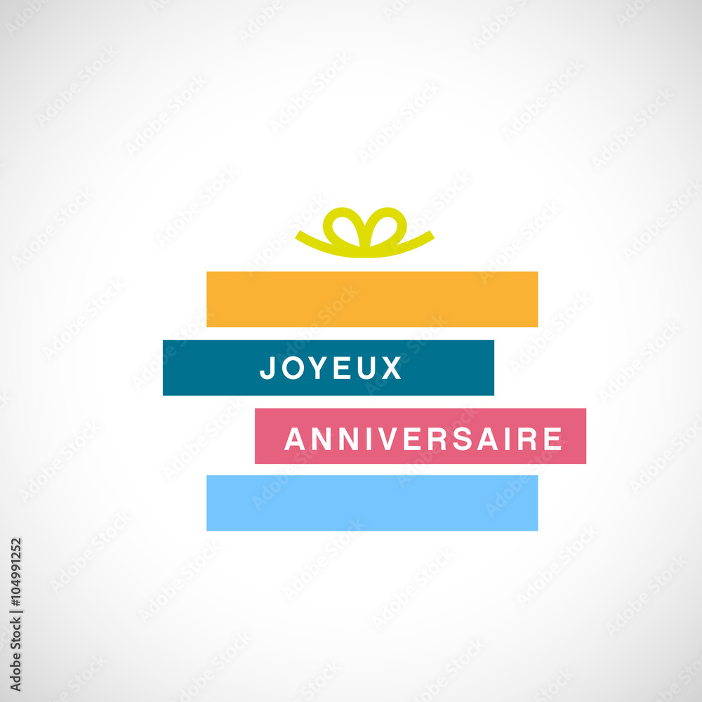 Obraz premium joyeux anniversaire
