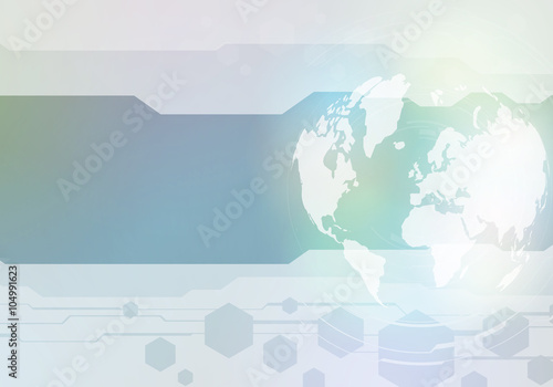worldwide business presentation sheet template, abstract image, vector illustration