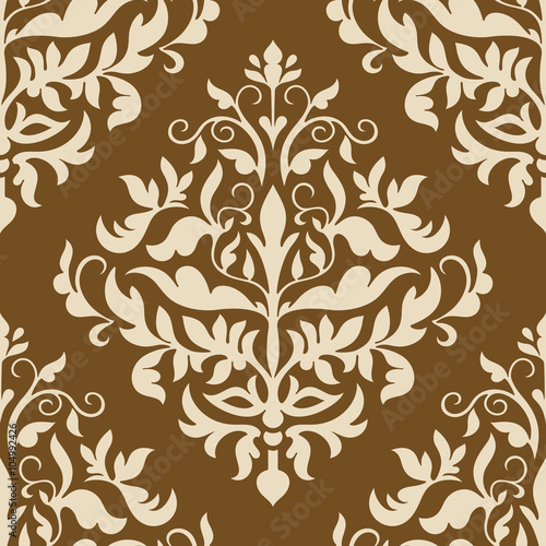 Damask beautiful background with rich, old style, luxury ornament