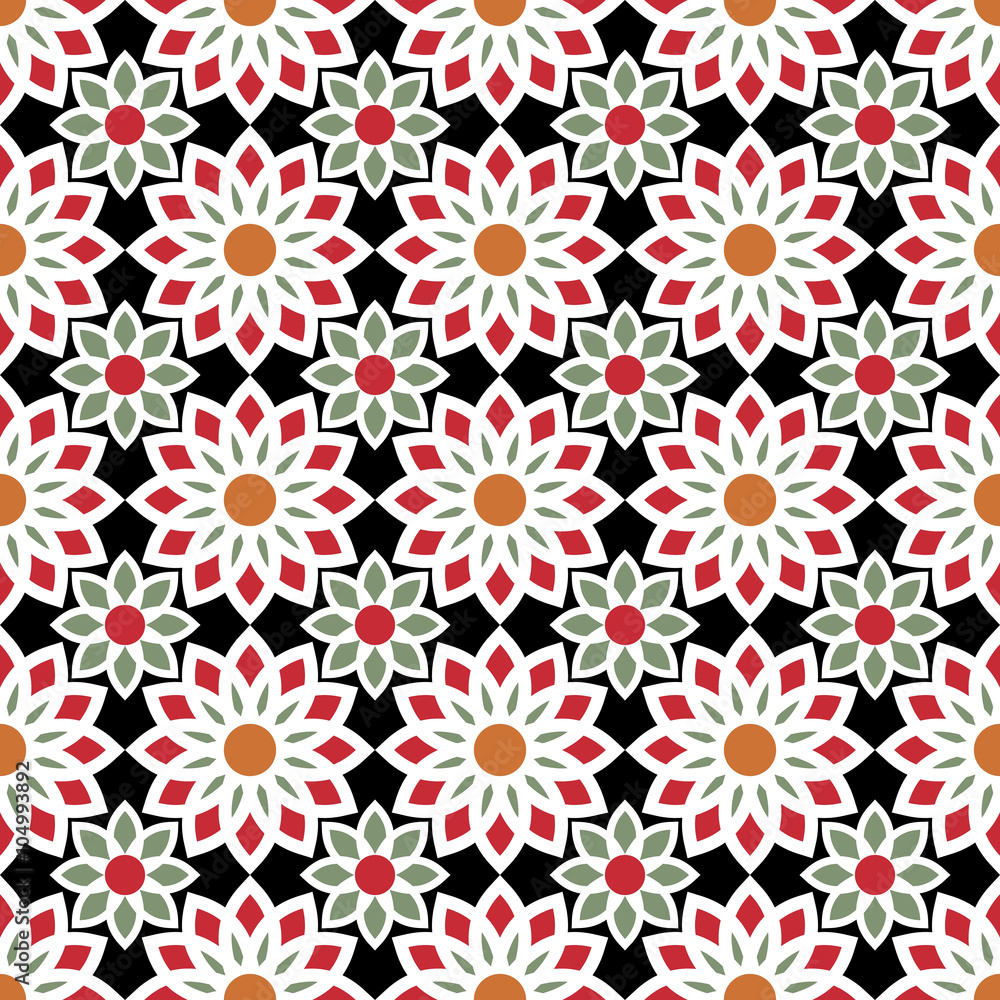 Floral Cute Pattern in bright Colors