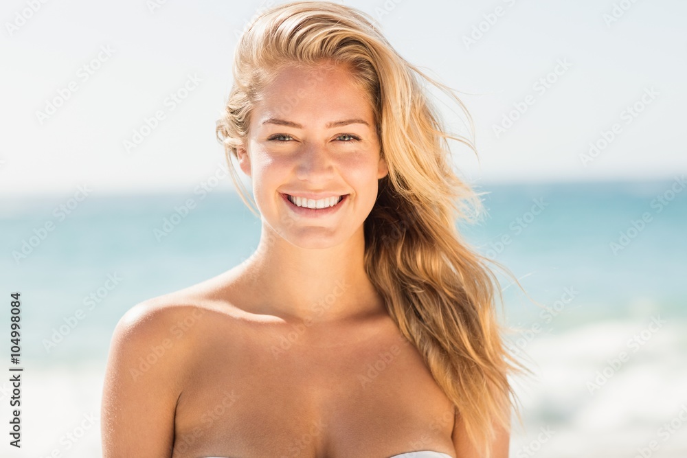 Portrait of smiling blonde woman Portrait of smiling blonde woman