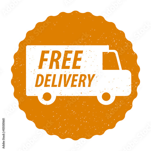 Free Delivery Sticker