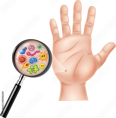 Illustration of Dirty hand
