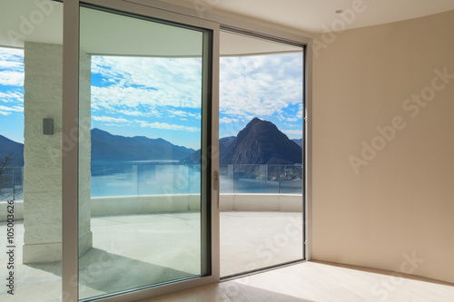 Interior of modern penthouse