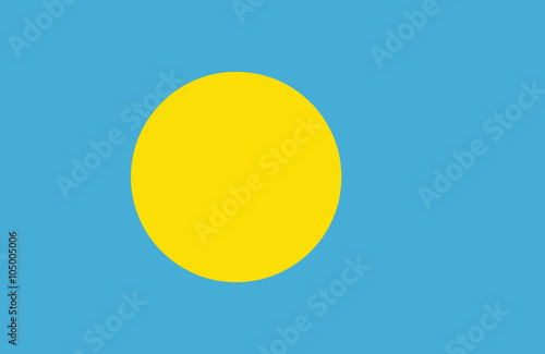 Photography Palau flag.