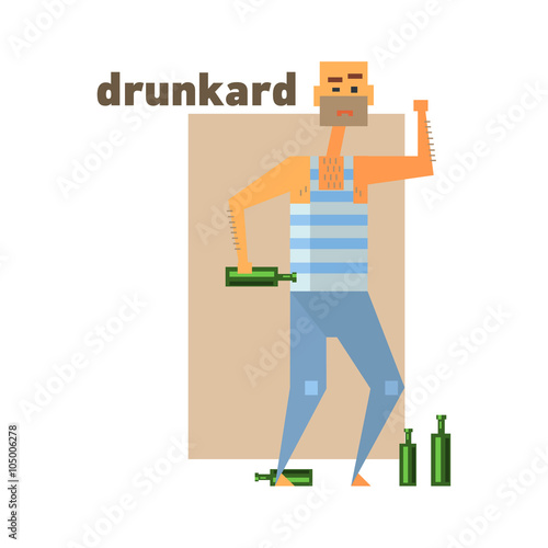 Drunkard Abstract Figure