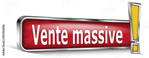 Vente massive sur panneau rouge