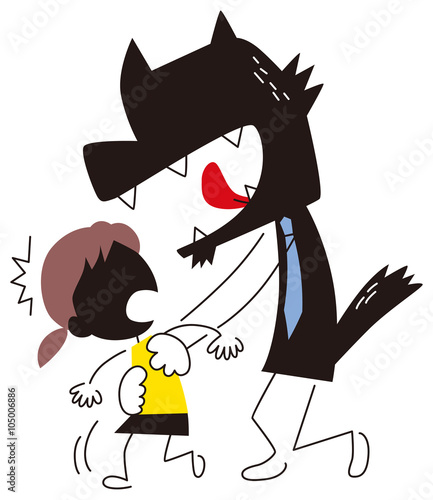 子供に悪戯する犯罪者