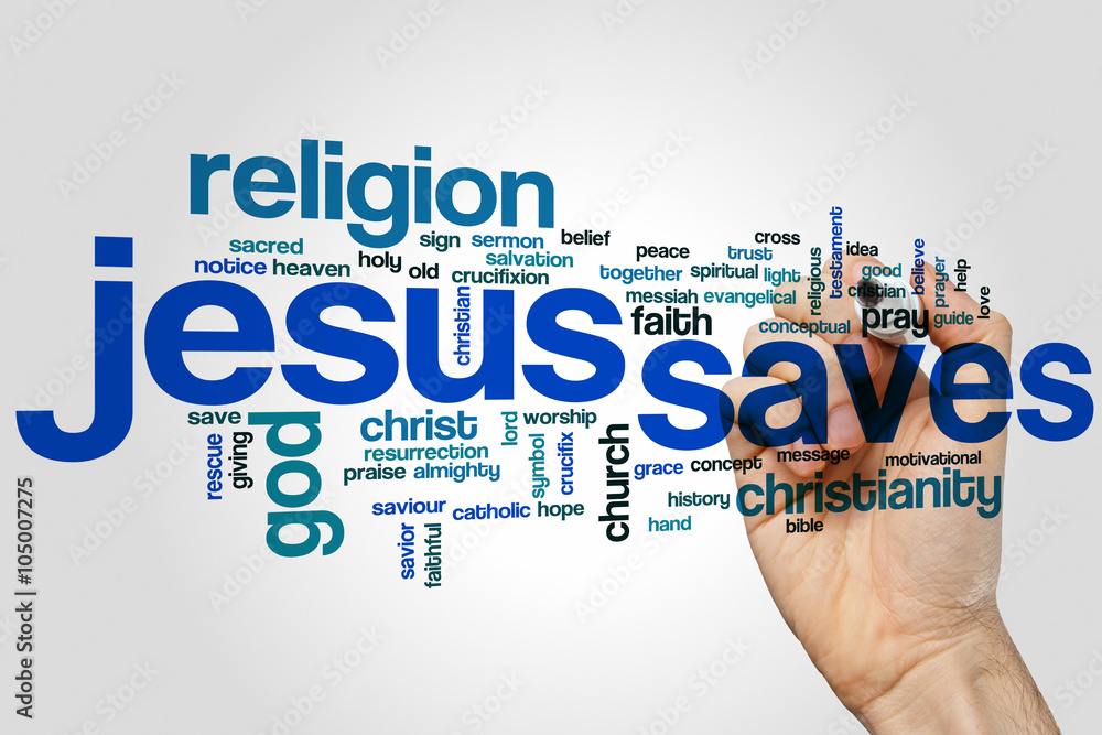 Jesus saves word cloud Jesus saves word cloud