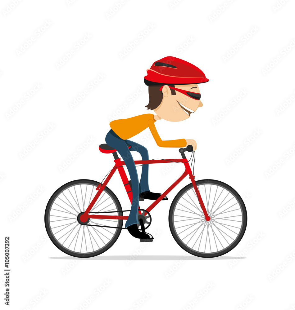 Naklejka premium Cycling.