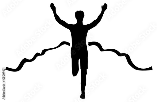 Jogger im Ziel