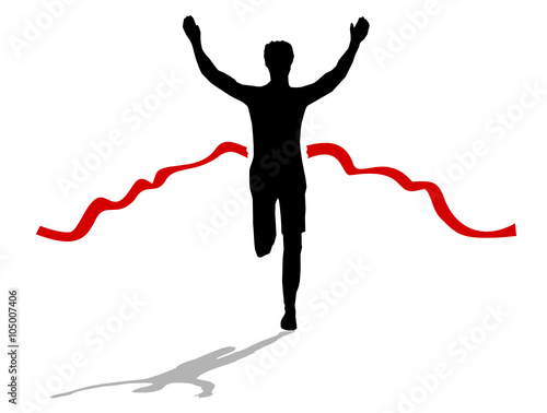 Jogger im Ziel