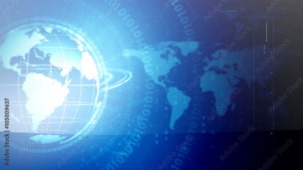 Globe digital news background Globe digital news background