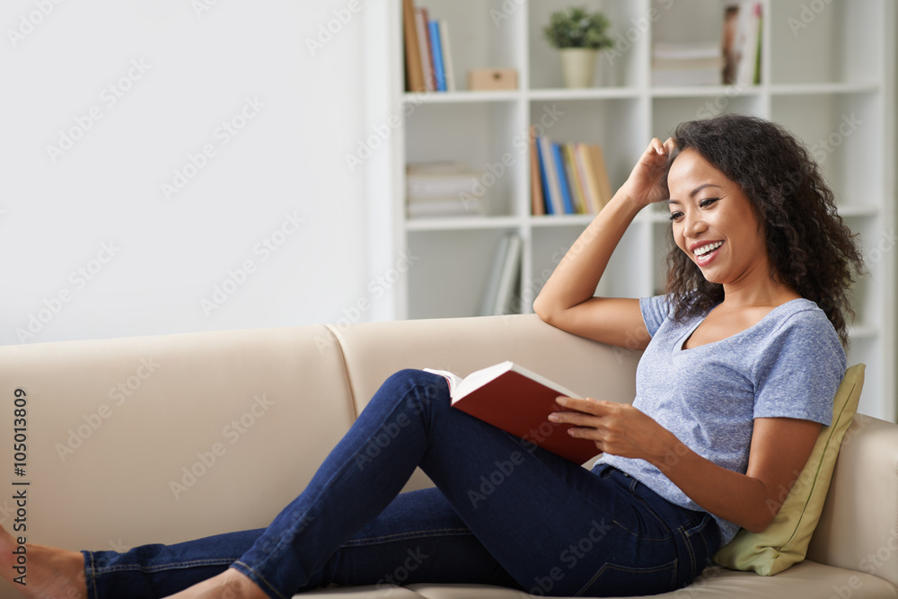 Reading funny book Reading funny book