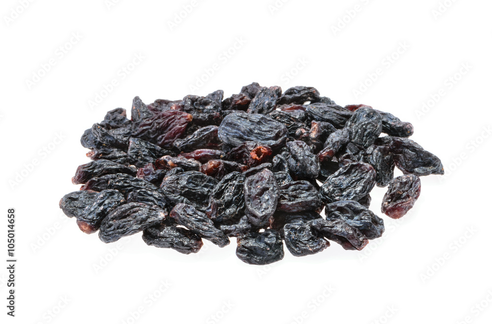 Raisins isolated on white background Raisins isolated on white background