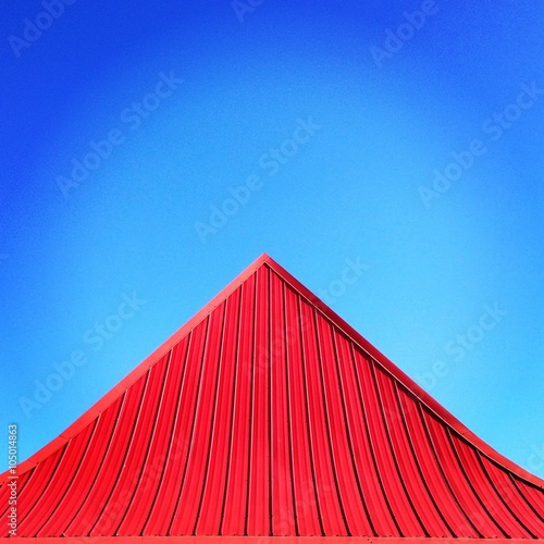 Minimal red roof
