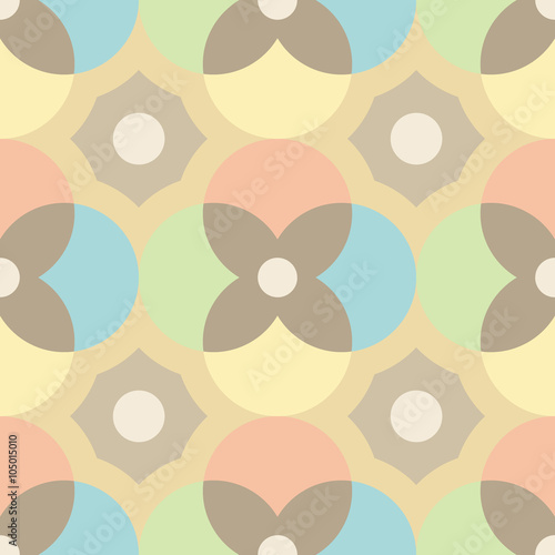 Encaustic tiles seamless pattern. Vector EPS 10