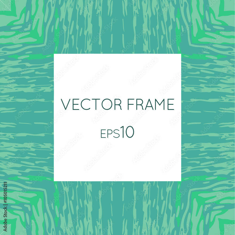 Vector frame with a texture of water Vector frame with a texture of water