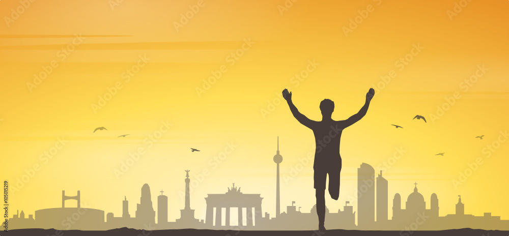 Jogger Berlin Marathon Laufen Jogger Berlin Marathon Laufen