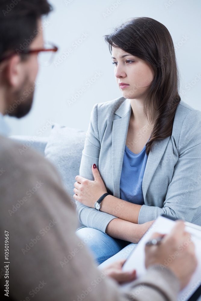 Pretty depressed woman Pretty depressed woman