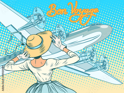 Bon voyage girl escorts aircraft