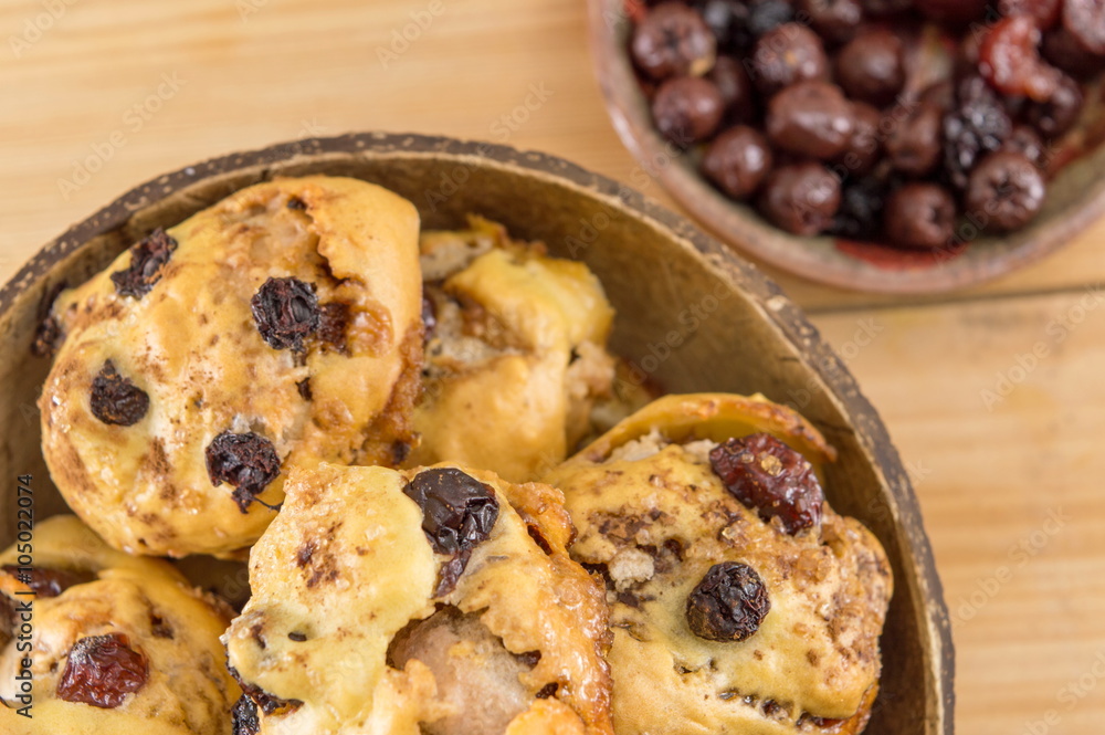 Homemade cookies with aronia and cranberries Homemade cookies with aronia and cranberries