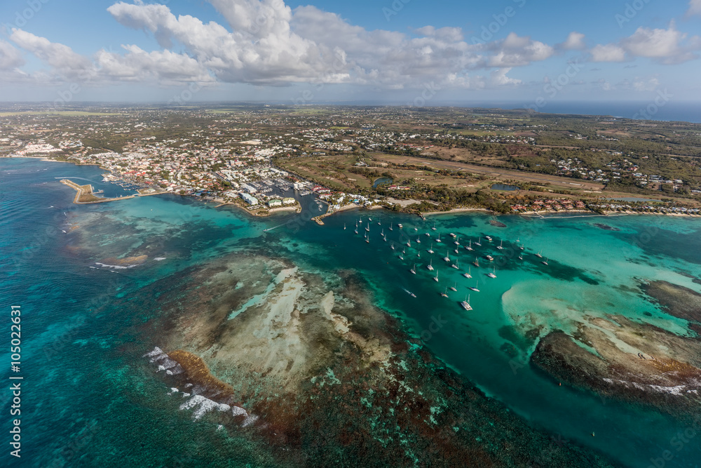 Guadeloupe, Saint-François, vue aérienne Stock Photo | Adobe Stock