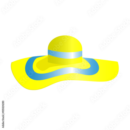 Ladys hat with a brim