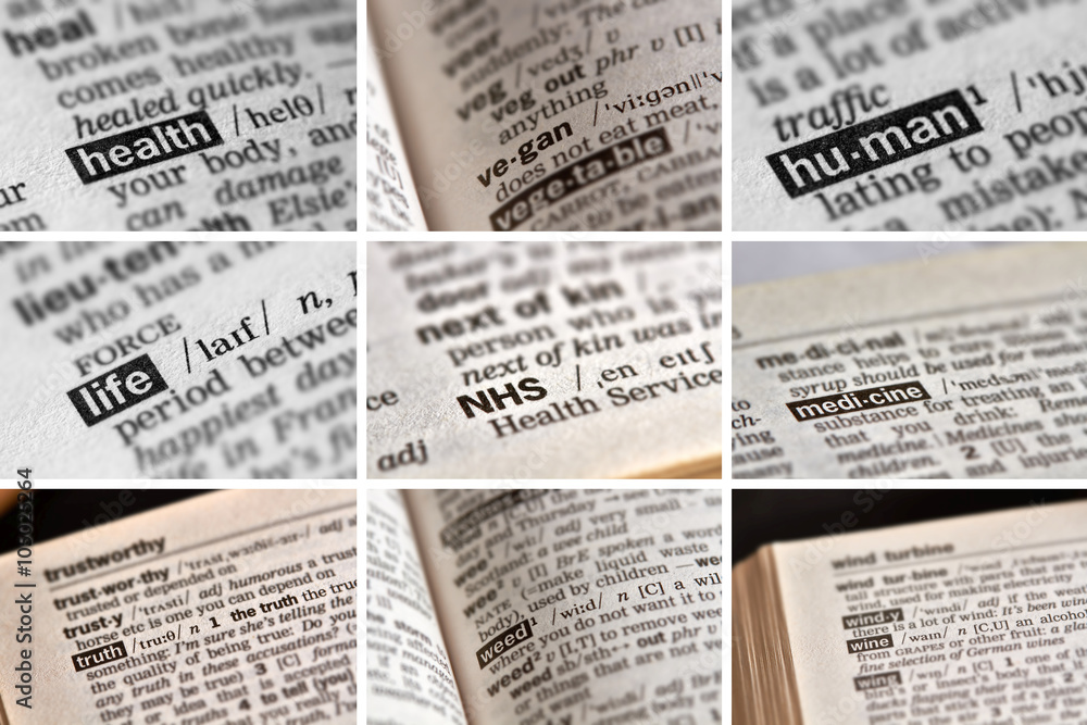 Obraz premium Health Medicine Words Set (4 of 9)