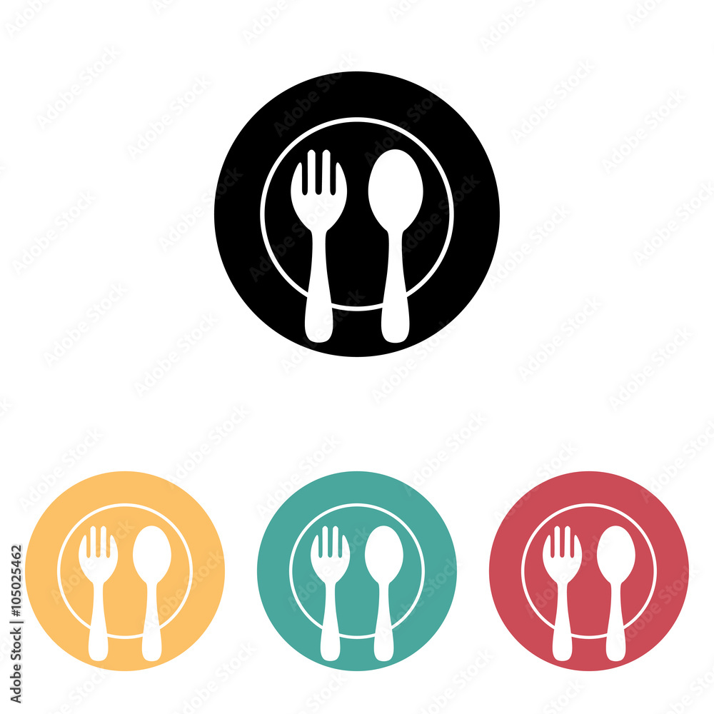 fork and spoon icon fork and spoon icon