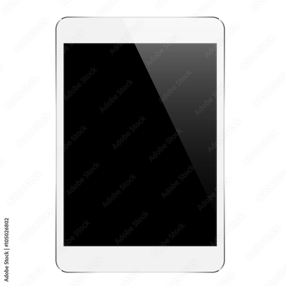 mock up white tablet isolated on white vector design mock up white tablet isolated on white vector design