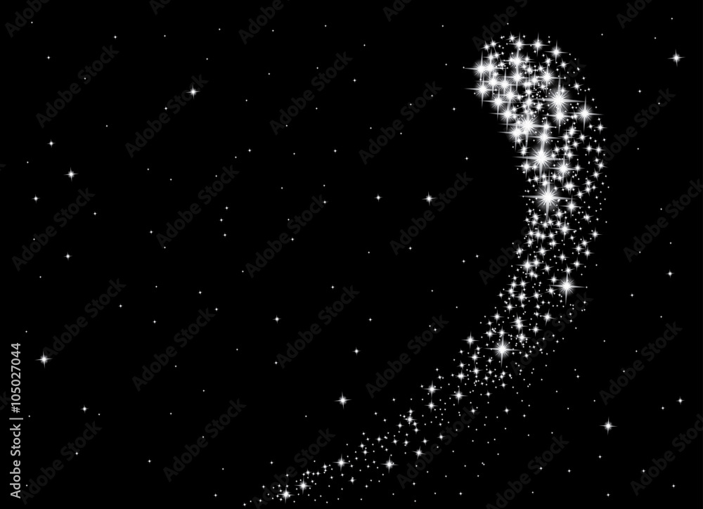 Fototapeta premium Abstract shooting star