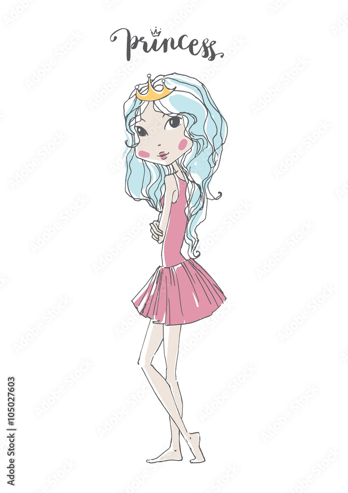 Chic girl illustration