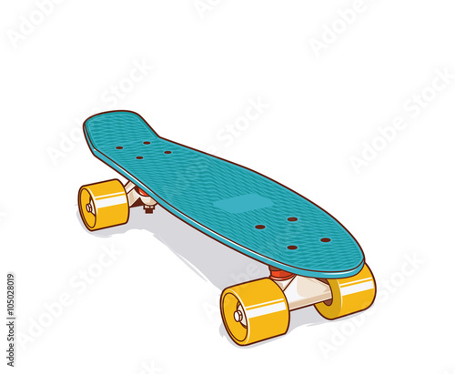 Plastic skateboard. Mini or short cruiser.