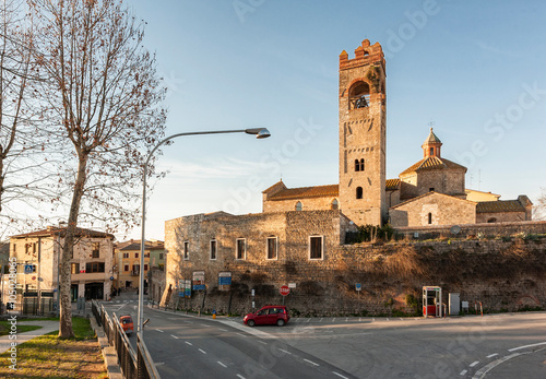 The bell tower of Asciano photo