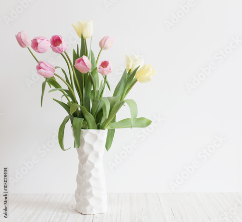 tulips on white background #105028403