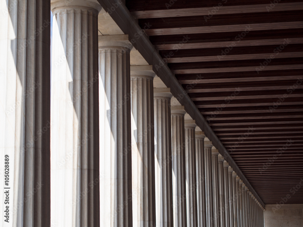 Naklejka premium Stoa of Attalos in Athens, Greece