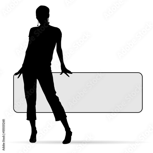 girl figure silhouette illustration