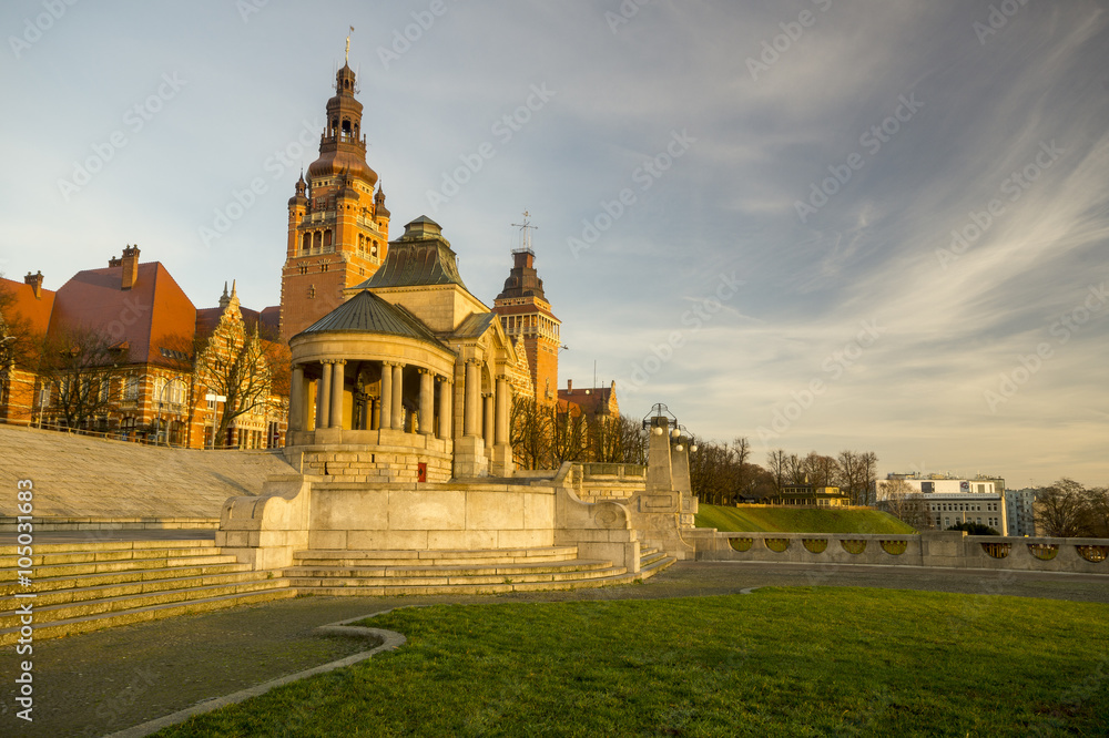 Naklejka premium Tarasy widokowe