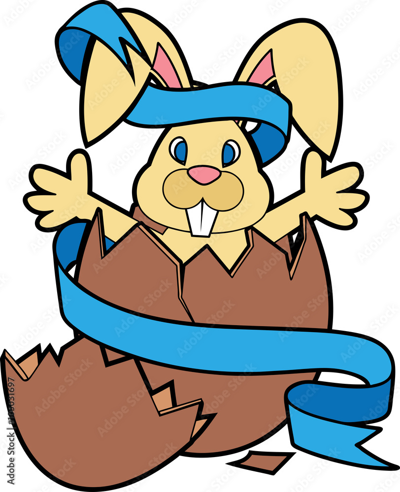 Naklejka premium Easter bunny