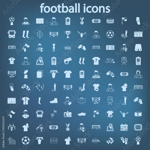 football icon set