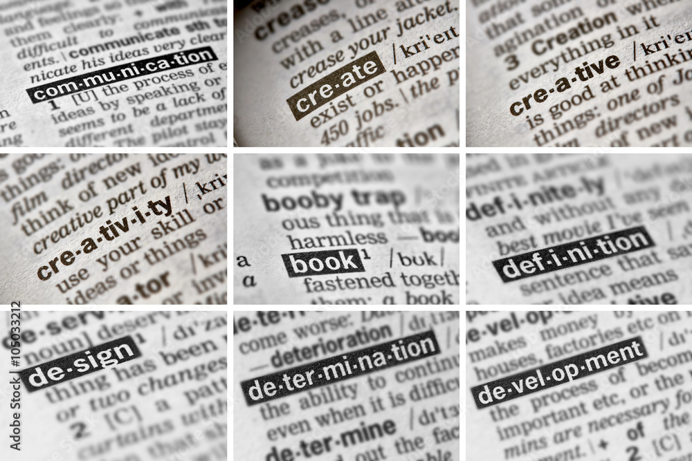 Fototapeta premium Education Learning Words Set (1 of 8)